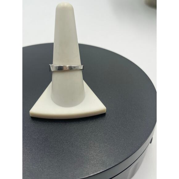 NV Vintage Sterling Silver Round Prong Set Cubic Zirconia Ring Sz 9.5 - Picture 9 of 9